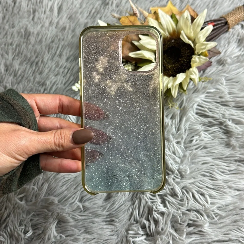 Kate spade pink to blue glitter ombre iphone 12 pro max case